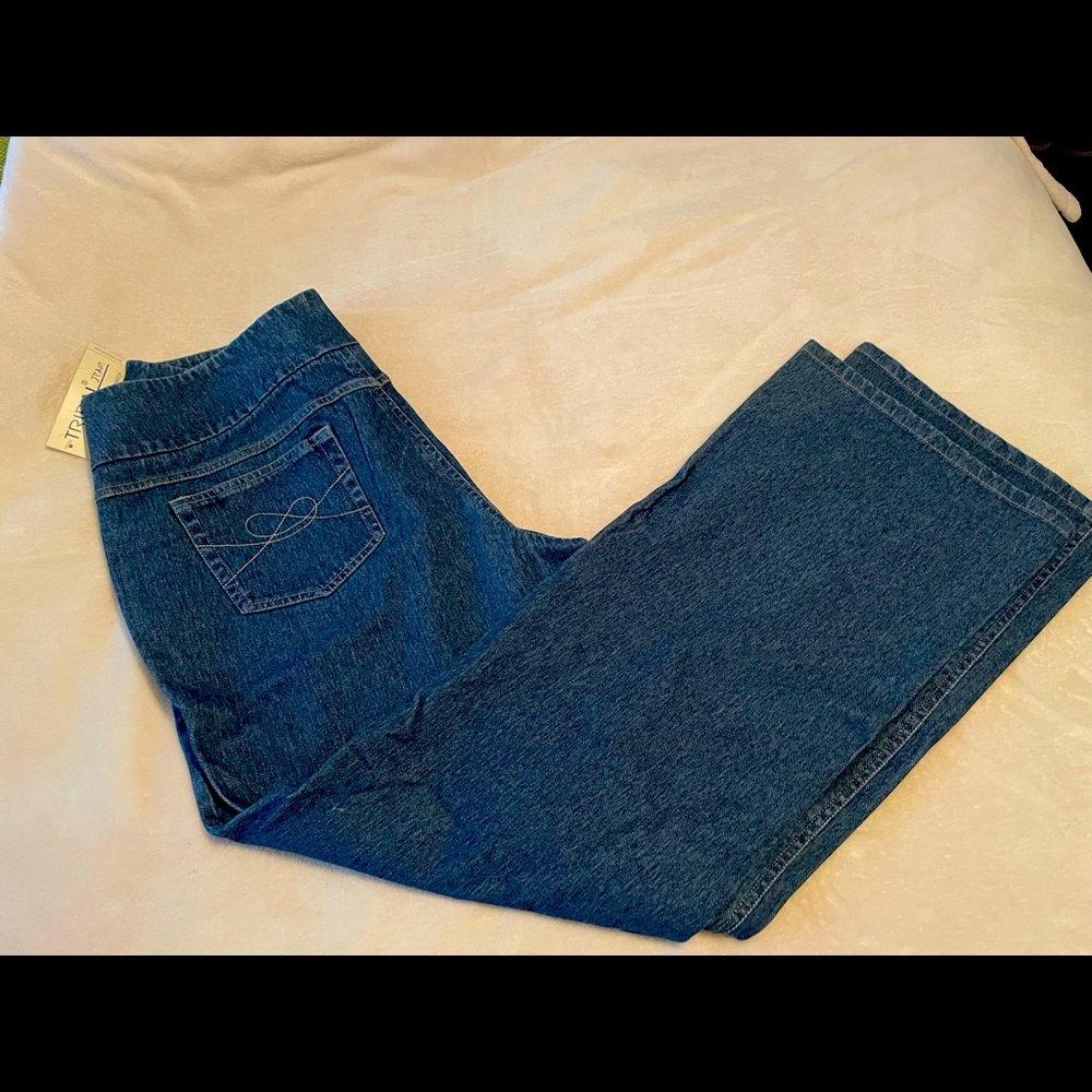 Tribal extensible stretch Dark Wash size 14 jeans, new with Tags